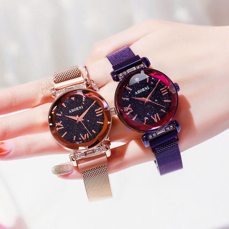Shaky Ying stars sky watch female in the wind minimal temperament students in 2021 new waterproof quartz watch