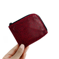 Hong Kong laosmiddle niche tide brand mens wallet short card bag zipper coin purse womens small and simple