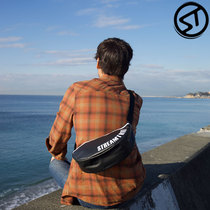 Japan Stream trail waterproof shoulder bag mens and womens fashion all-match casual messenger bag seaside beach tide bag