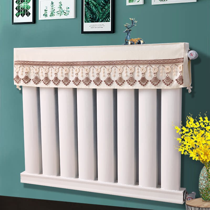 Household radiator cover living room bedroom plumbing radiator sheet anti-blackened wall decoration dust cover cover custom old-fashioned
