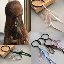 Classical Palace Tinting Hair Circles Ancient Wind Ancient Fashion Head Decoration Hanfu Retro Accessories Silk Flower Flow Susilk With Floating Ribbon Hair Accessories Hairdresse