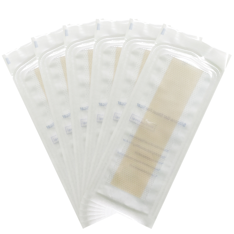 Light skin ultra-thin 0 4mm breathable silicone sheet cover scar repair scar 3 5*15cm