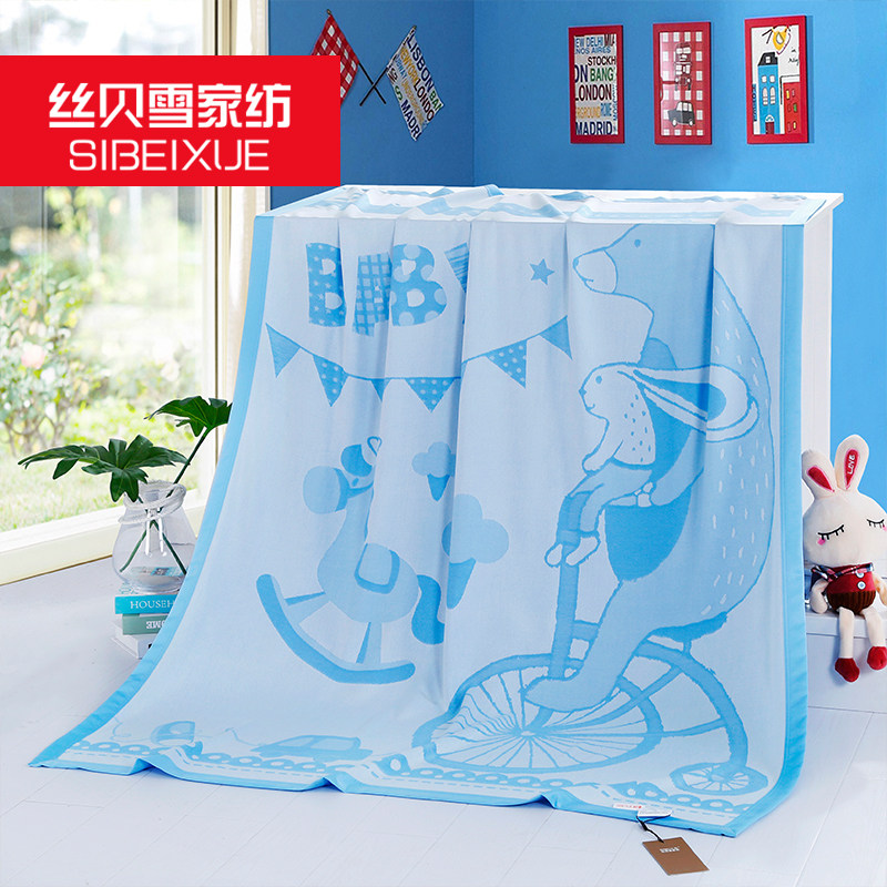 Bamboo fiber blanket bamboo silk blanket newborn baby child towel is kindergarten baby blanket summer nap blanket thin