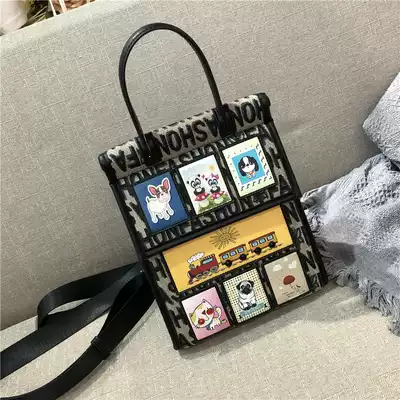 Canvas backpack women's 2021 new fashion niche design personality printing handbag multi-functional lightweight small backpack