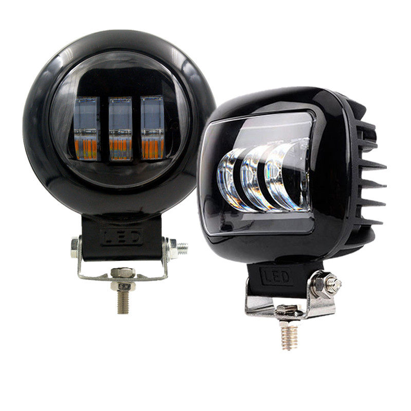 30W Dragon Version Car LED Spotlight Cross Country Front Bar Hood Retrofit Light Fog Lamp License Plate Light 12V24V Tangent Light