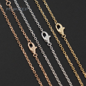 1.45 Solid Au750 Plain Chain Cross Chain 18K White Golden Adjustable Clavicle Chain Light Gold Thin Necklace Adjustable