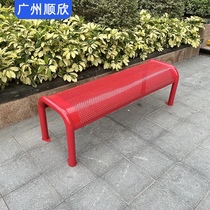 Black park chair wrought iron outdoor anti-corrosion leisure bench iron sitting back chair double solid wood balcony courtyard bench