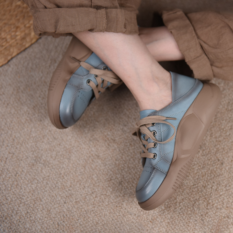 Artmu Amu Retro Hong Kong Style Chic Shoes Thick-Soled Casual Shoes Sneakers Women's Genuine Leather Two-Wear New Style Artmu Amu Retro Hong Kong Style Chic Shoes Thick-Soled Casual Shoes Sneakers Women's Genuine Leather Two-Wear New Style