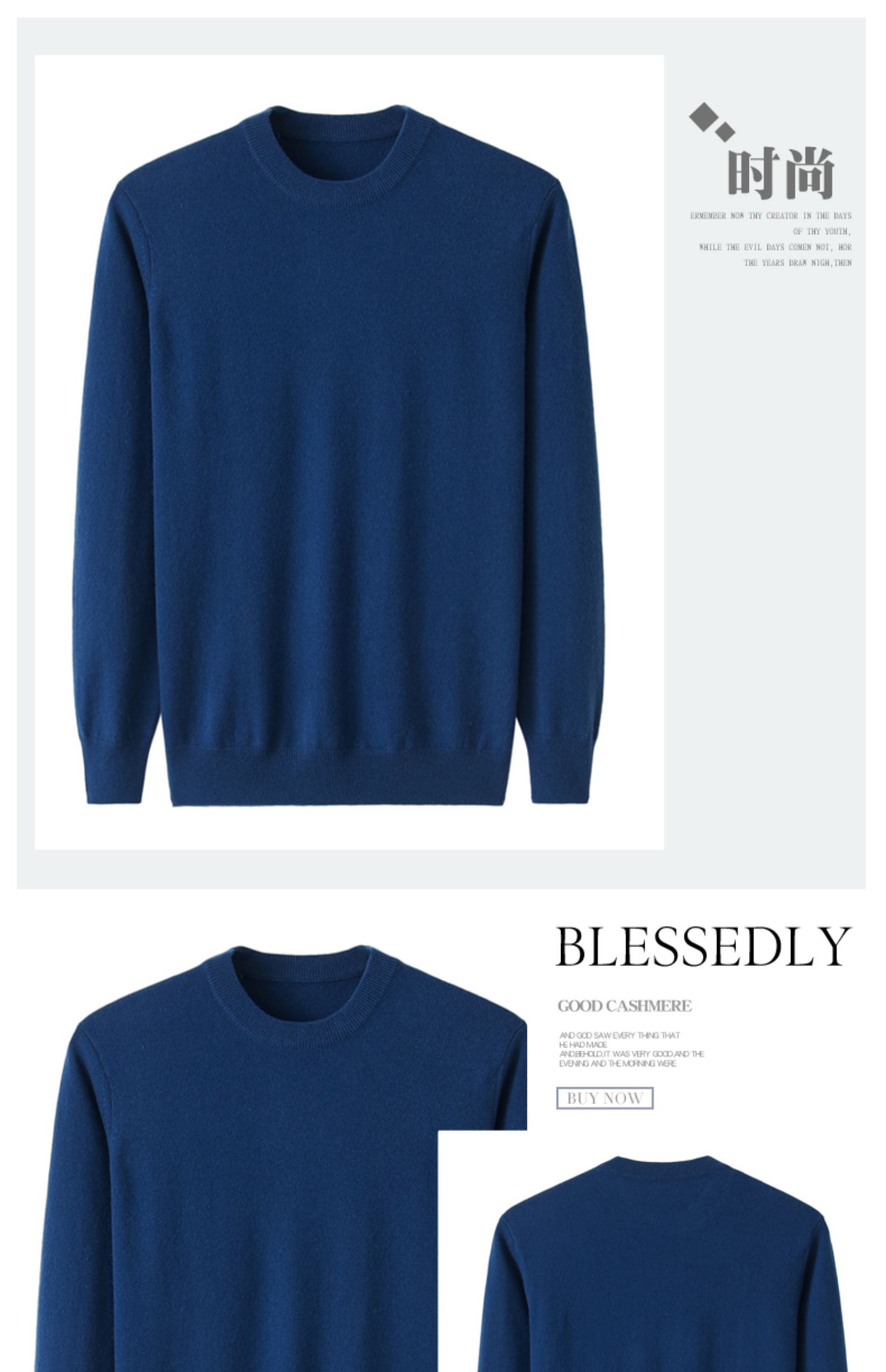 2019 thu đông mới áo len cashmere nguyên chất nam cổ tròn áo len dài tay áo len đáy quần áo len màu trung tính - Áo len Cashmere ao da nam