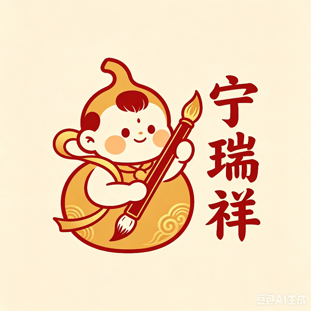宁瑞祥胎毛笔工作室的LOGO