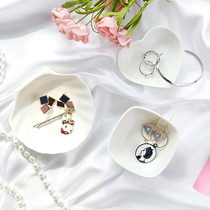 Ceramic small plate plate ins wind photo props Net red cosmetics Food swing props ornaments decorations