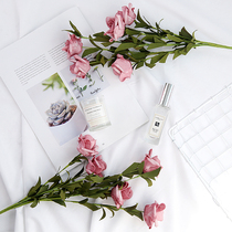 ins wind simulation rose bouquet gourmet nail art net red posing decorative flowers photo props photography shooting background