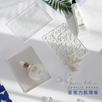 Transparent acrylic board photo background decoration water ripple commercial nail art cosmetics photography shooting props