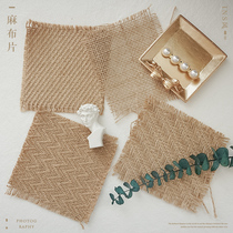 Linen mat photo props ins Wind Korean photography props ornaments pendulum Net red shooting background cloth