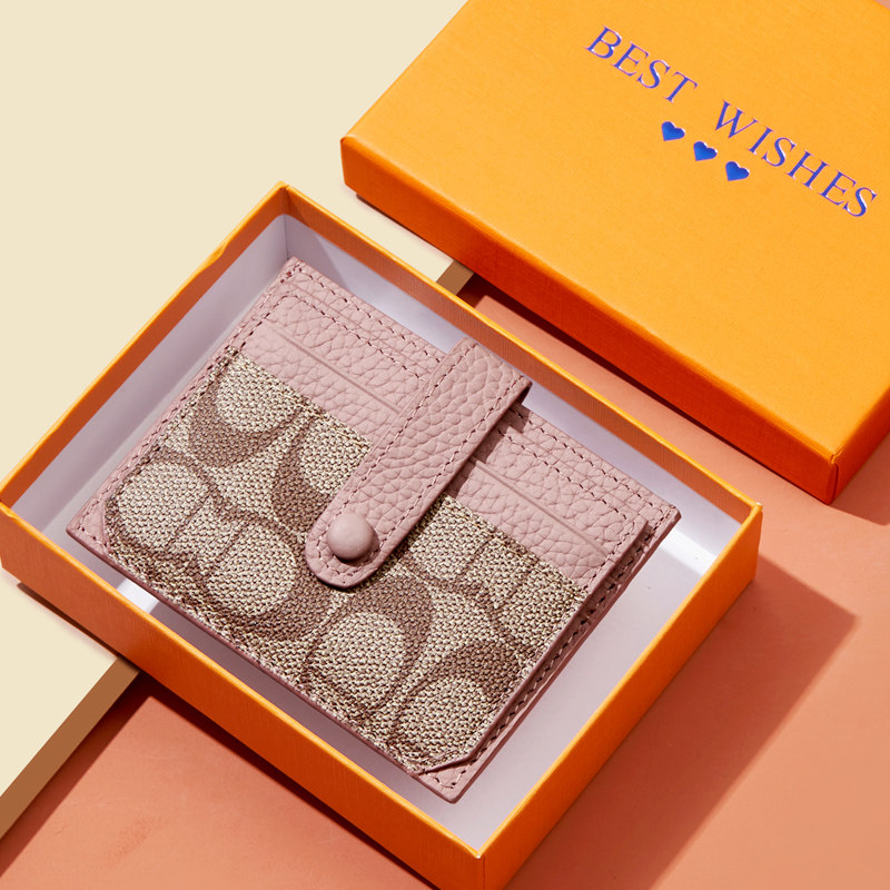 Genuine Leather Card Holder for Women, Compact and Exquisite, High-End 2026 New Model, Women's Card Holder with Id Slots and Driver's License Card Holder