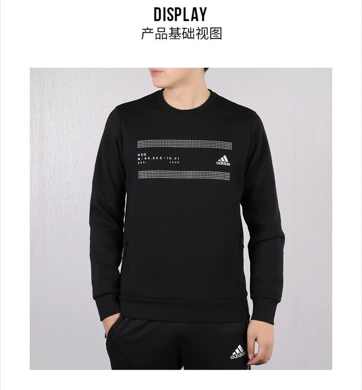 Trang web chính thức của Adidas áo len nam mùa thu năm 2020 áo thun thể thao mới áo khoác dài tay hàng đầu FM9388 - Thể thao lông cừu / jumper