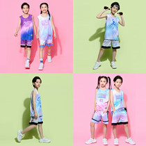 2021 summer childrens basketball suit set for men and women kindergarten performance clothes for primary and secondary school students training jersey