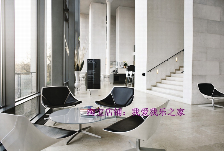 Không gian ghế phòng chờ Bắc Âu thiết kế nội thất thời trang sợi thủy tinh ghế phòng chờ fritz hansen - Đồ nội thất thiết kế ghế xoay giá rẻ