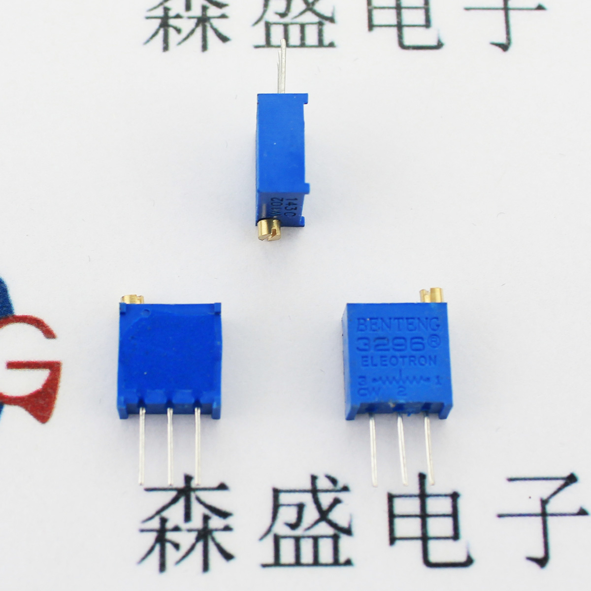 3296W-501 500R 500 Euro Multi - ring Precision Adjustable Resistance 3296 Potentiometer Top adjustment