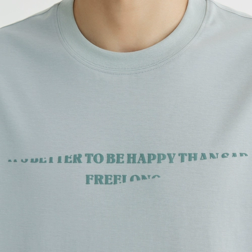 Летняя тонкая быстросохнущая шелковая дышащая футболка с коротким рукавом, свободный крой, короткий рукав