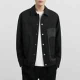 Черная осенняя универсальная куртка для отдыха, оверсайз