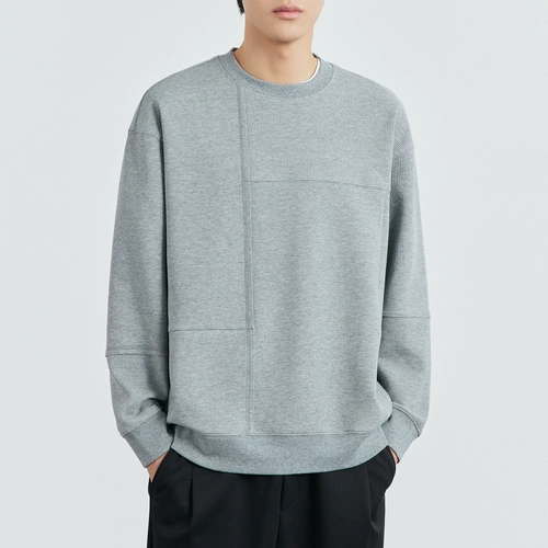 Демисезонная утепленная трендовая толстовка, изысканный стиль, увеличенная толщина, круглый воротник, оверсайз