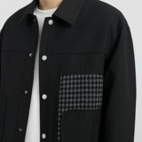 Черная осенняя универсальная куртка для отдыха, оверсайз