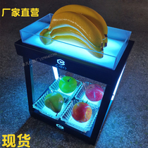 Bar luminous fruit plate rack Snack rack Two-layer multi-layer I-shaped square large fruit plate night charging LDE snack rack