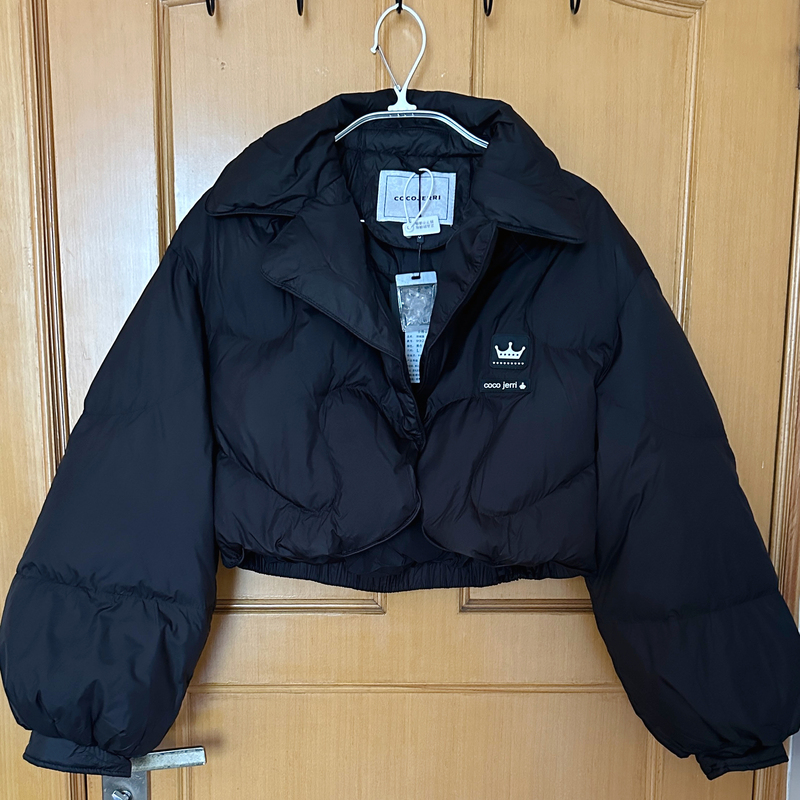 Brand New Coco Jiequan Short down Jacket, Black Size L, with Tags!