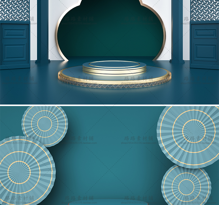 模型-C4D国潮场景模型精选集，110个C4D文件+PSD文件+JPG预览图插图40小新卖蜡笔