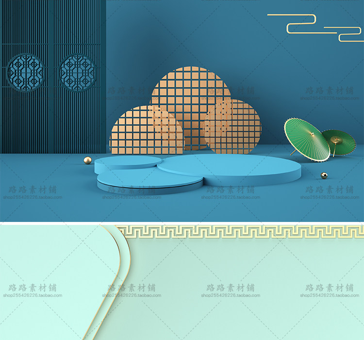 模型-C4D国潮场景模型精选集，110个C4D文件+PSD文件+JPG预览图插图5小新卖蜡笔