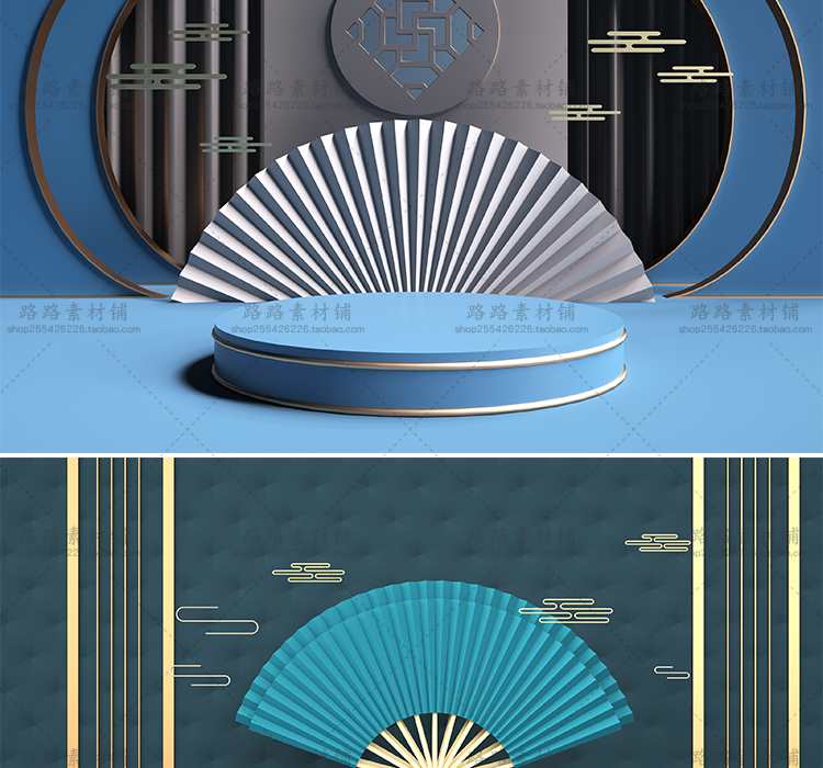 模型-C4D国潮场景模型精选集，110个C4D文件+PSD文件+JPG预览图插图93小新卖蜡笔