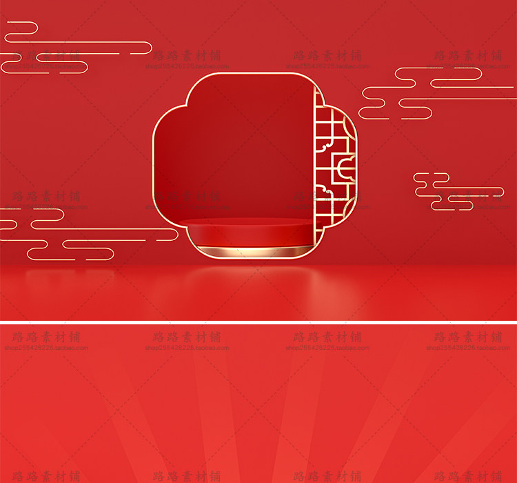 模型-C4D国潮场景模型精选集，110个C4D文件+PSD文件+JPG预览图插图14小新卖蜡笔