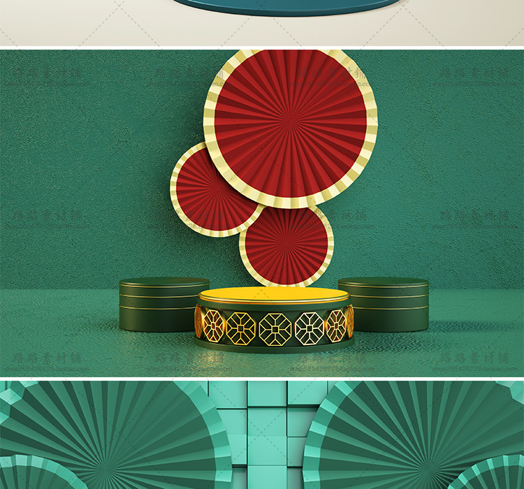 模型-C4D国潮场景模型精选集，110个C4D文件+PSD文件+JPG预览图插图35小新卖蜡笔