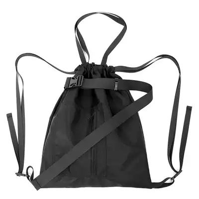 Drawstring bag Nylon sports fitness bag Travel bag Men's and women's neutral shoulder portable drawstring bag School bag shoulder back tide
