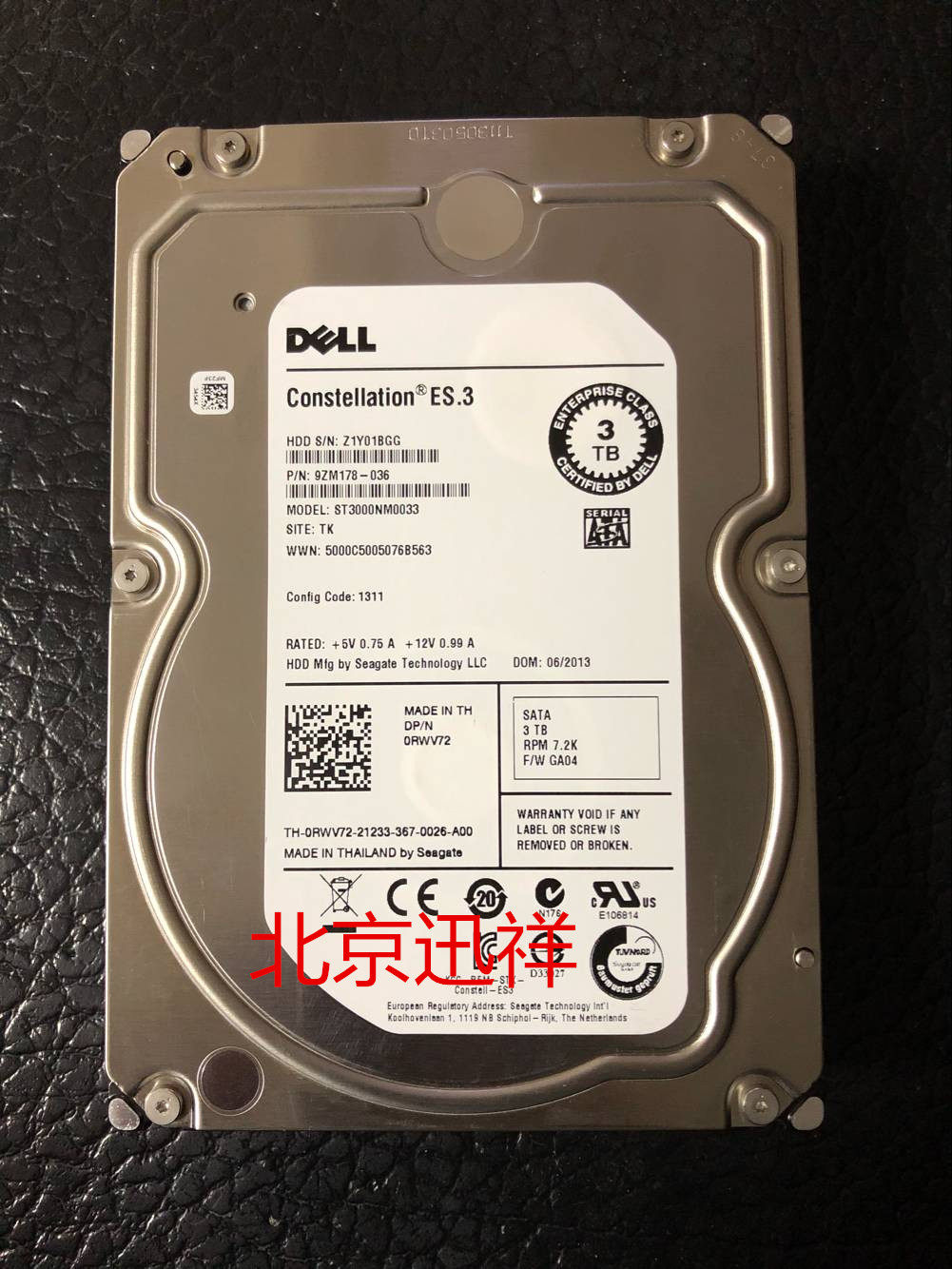 DELL ST3000NM0033 3T SATA 3 5 inch 7 2K 128M enterprise class server hard disc