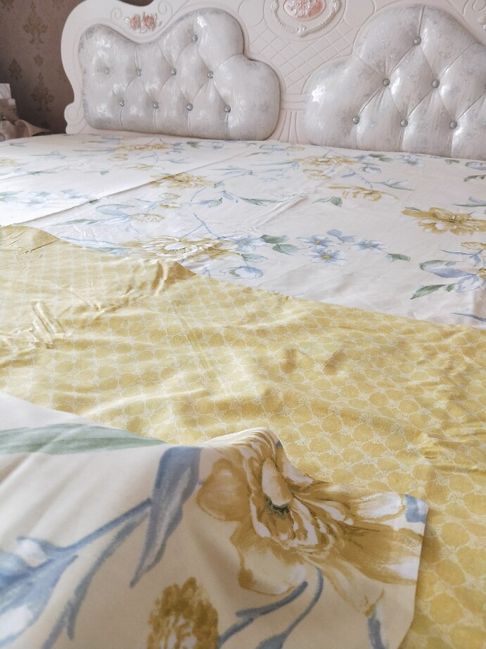 水星家纺全棉斜纹四件套