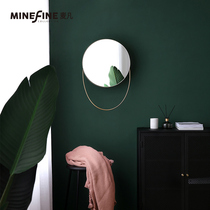Maifan makeup mirror bathroom bathroom creative round wall-mounted single-sided mirror stylish minimalist design