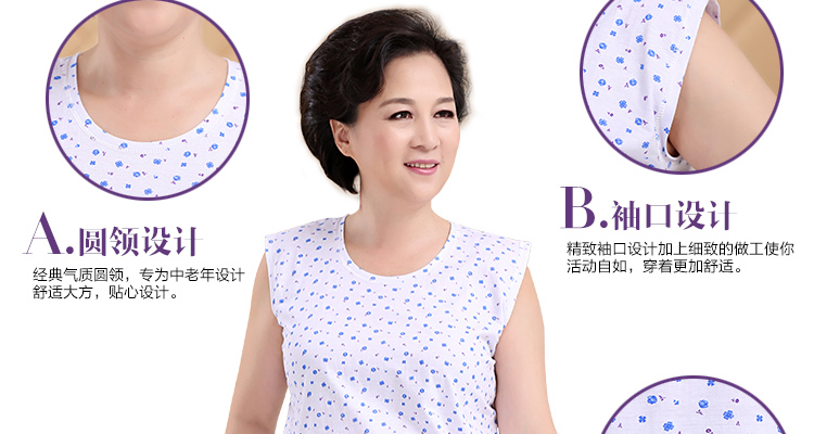 Áo nỉ nam và trung tuổi áo cotton nữ cotton không tay chạm đáy đồ lót ông già mùa hè cộng với size to béo áo cotton nam