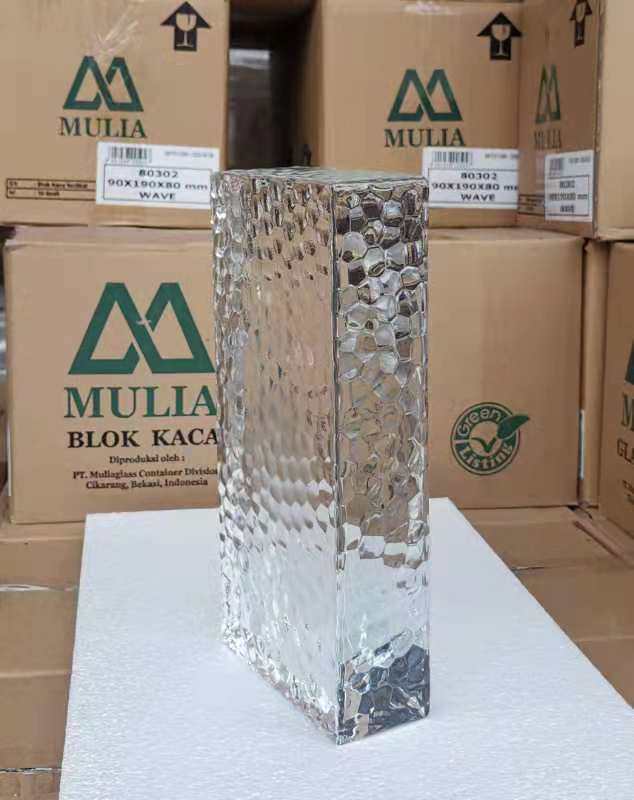 Rectangular solid - hearted opaque glass brick partition decoration wall transparent wall living room decoration