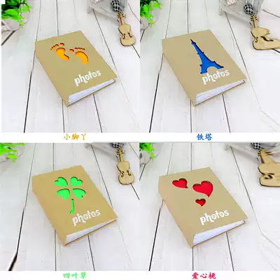 6 inch 100 creative children's growth record album insert photo album Kraft paper album
