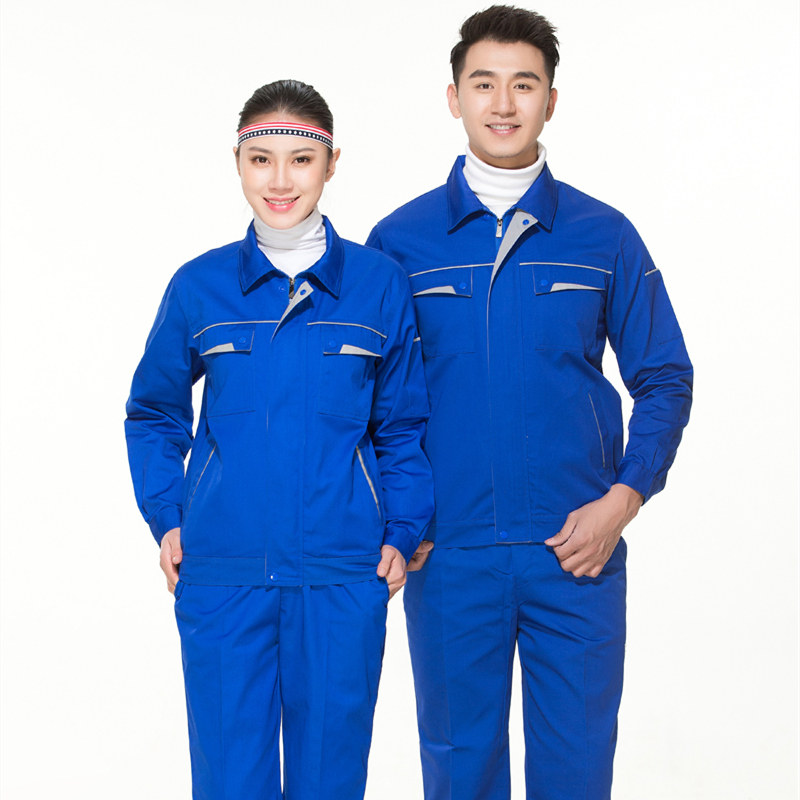 Spring and autumn long-sleeved work clothes suits for men and women Auto repair beauty work clothes factory workshop tooling engineering labor insurance clothing