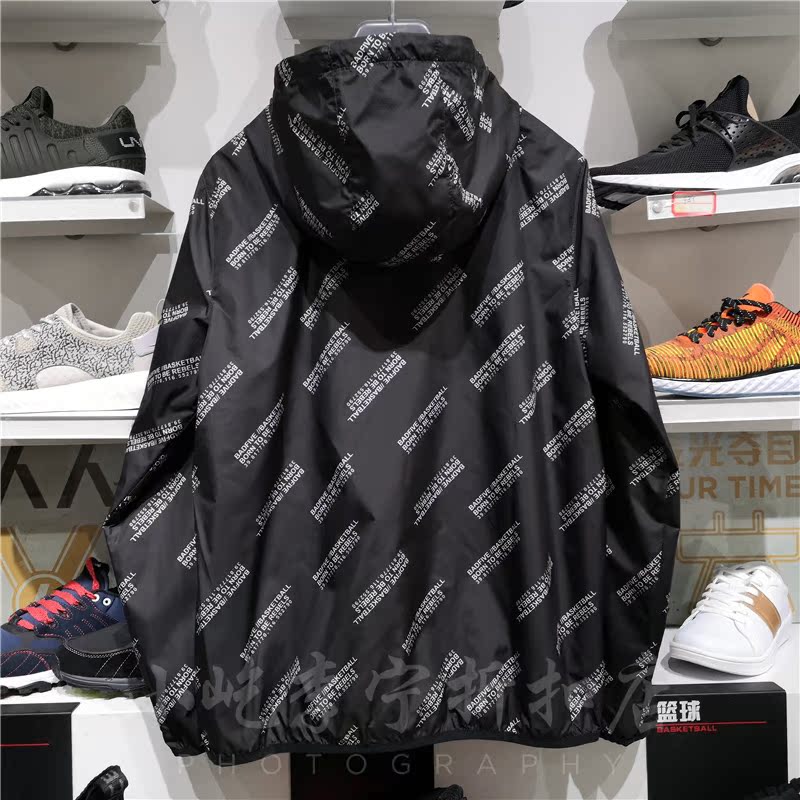 Li Ning 2019 mùa xuân mới bóng rổ nam BAD FIV 5 loạt áo gió thể thao chống gió AFDP015 - Áo gió thể thao áo khoác gió adidas nữ