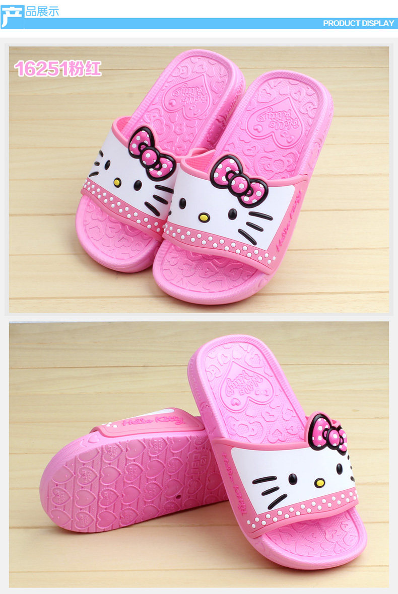 Chaussons enfants en autre HELLO KITTY pour été - semelle autre - Ref 986779 Image 20