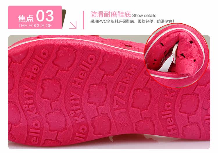 Pantoufles enfants en autre HELLO KITTY pour été - Ref 1032821 Image 11