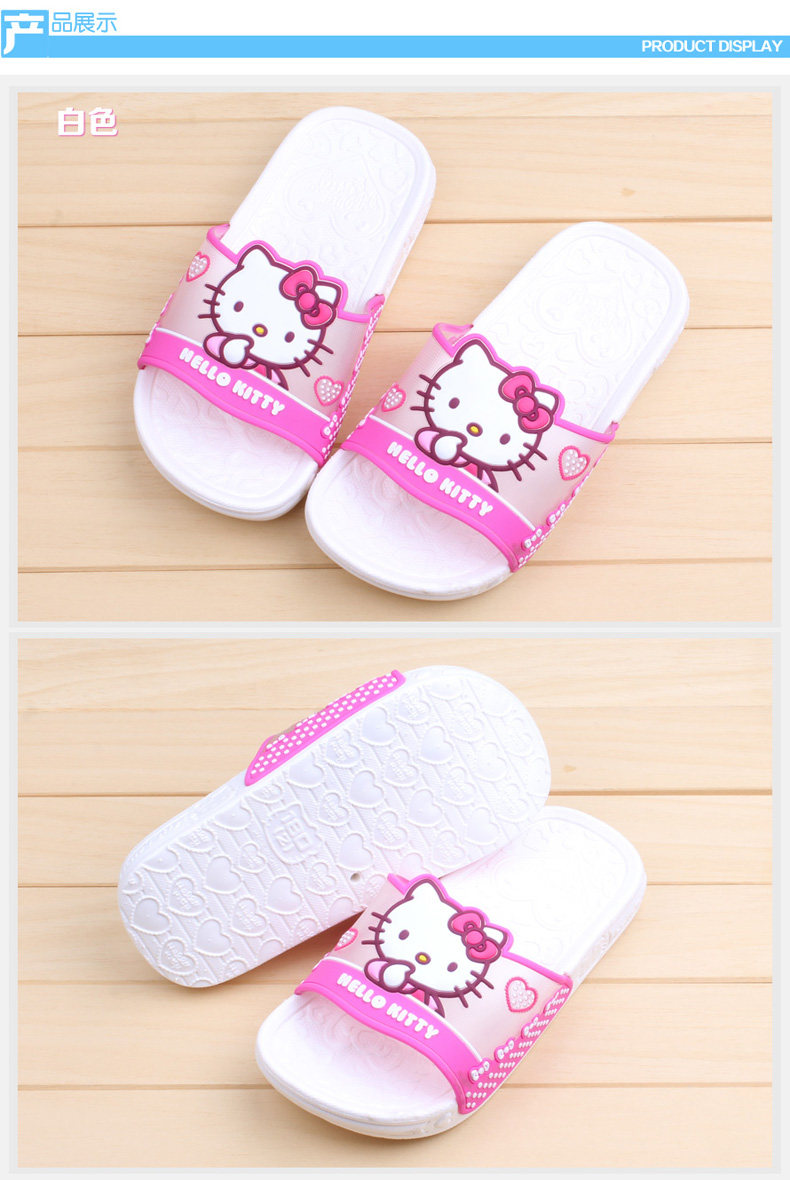 Chaussons enfants en autre HELLO KITTY pour été - semelle autre - Ref 986779 Image 23