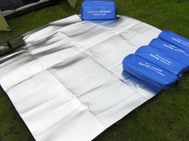 Aluminum mold moisture-proof mat outdoor tent camping thermal insulation waterproof picnic mat 2 × 2 m aluminum film mat