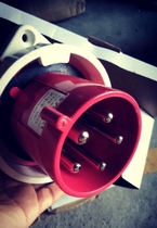 STE Santai waterproof industrial plug seat concealed open straight plug 3P4P 5 core 63AST535 ST635