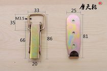 Plated Iron Clasp Bag Buckle Kit Buckle buckle Wooden Case Buckle Industrial Buckle Heavy Buckle