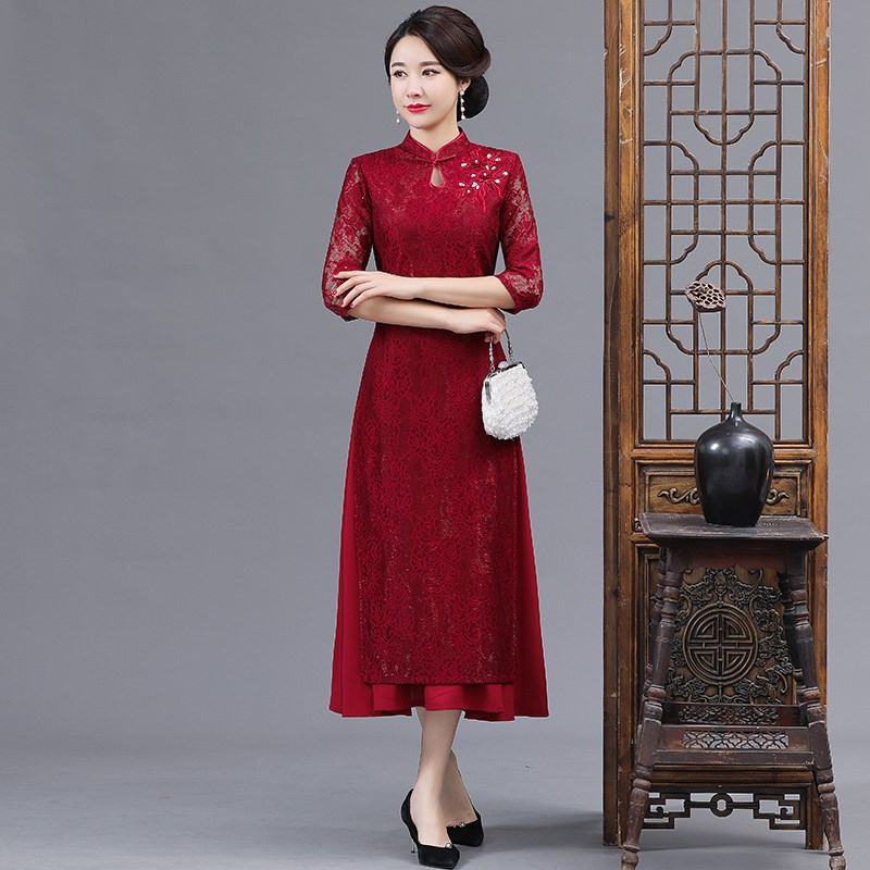  Red Audai Middle sleeve long model (darker point)+Xxxl (126-136 catties)  